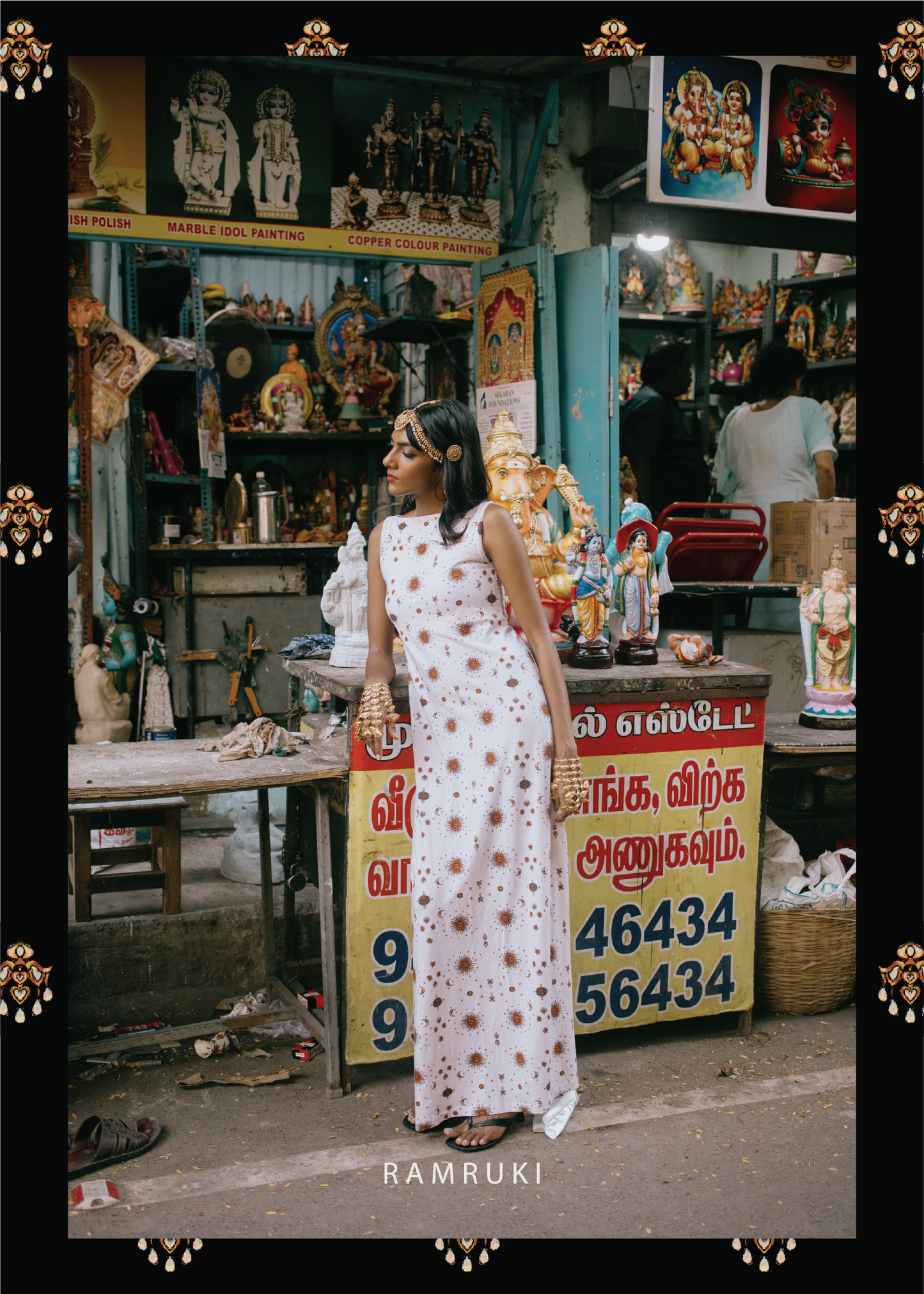 Selai White Mookuthi Dress