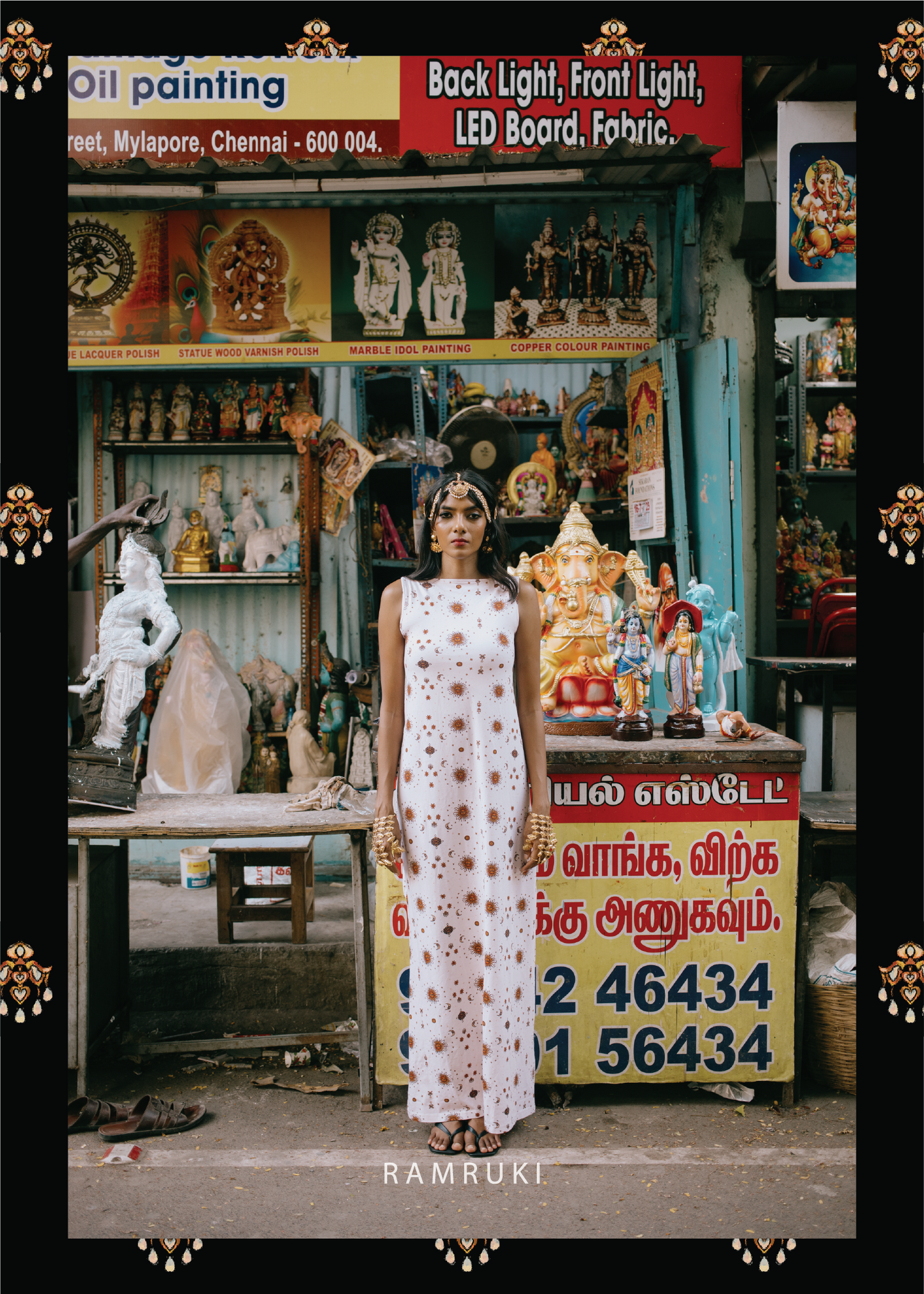 Selai White Mookuthi Dress
