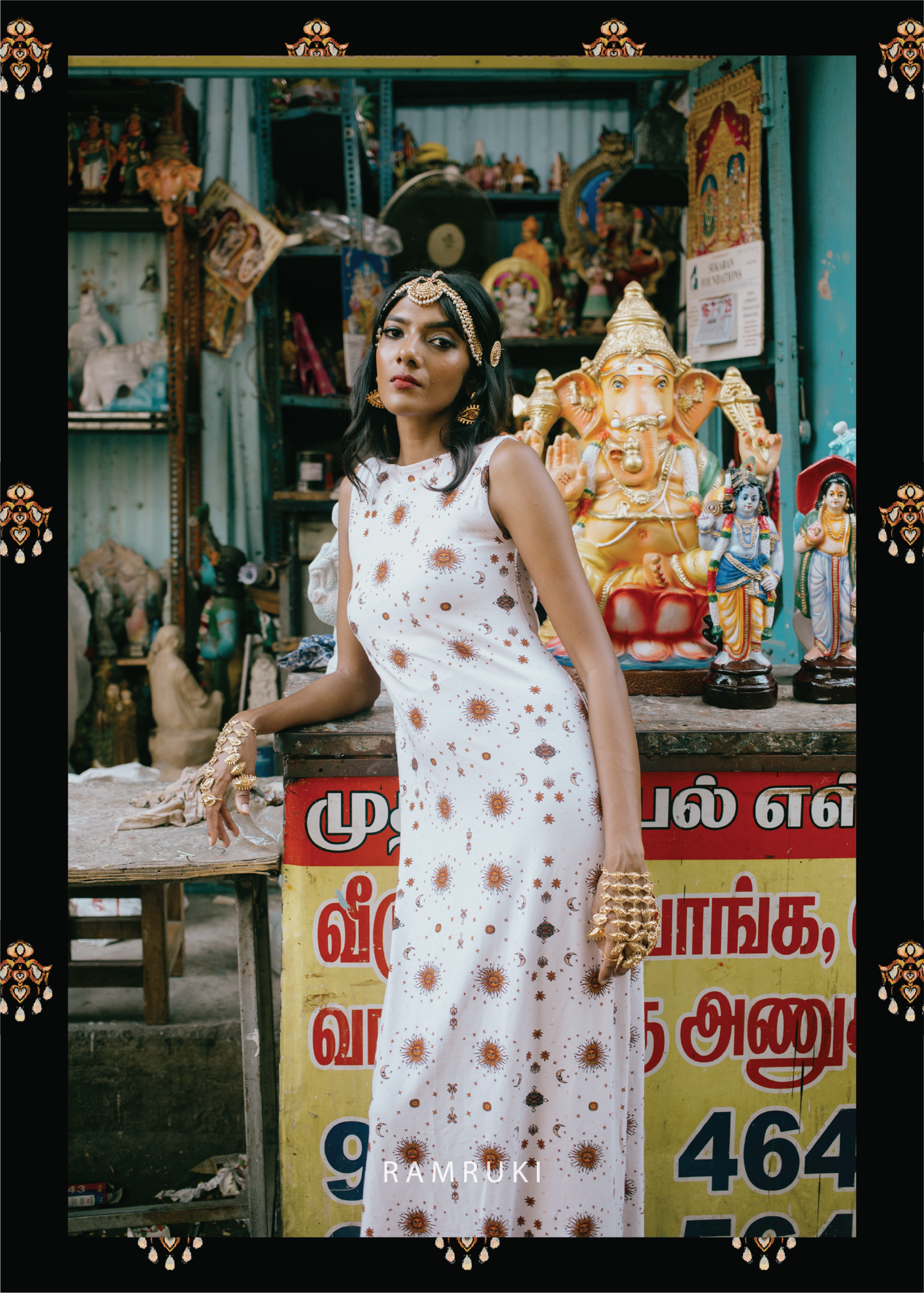 Selai White Mookuthi Dress