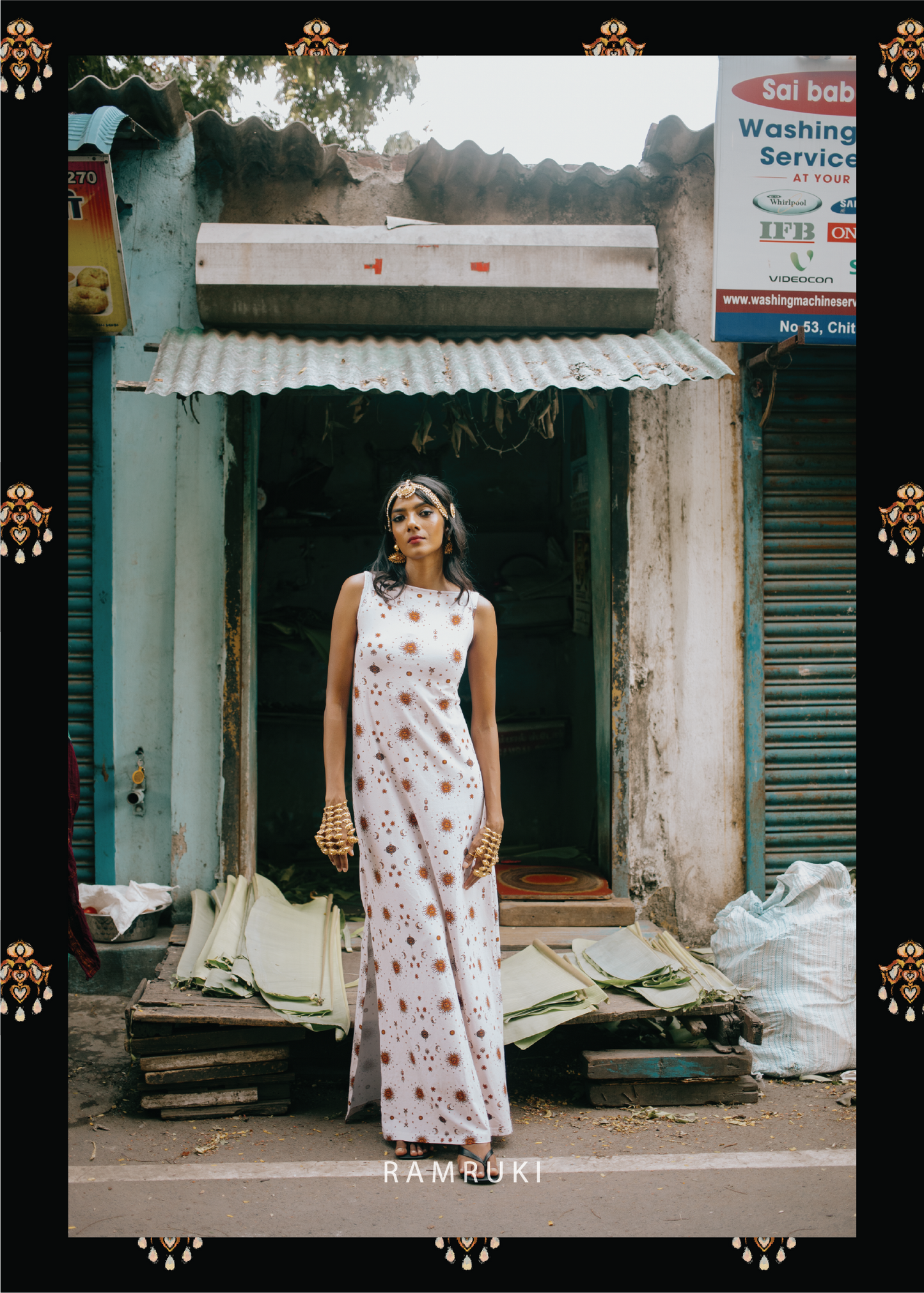 Selai White Mookuthi Dress
