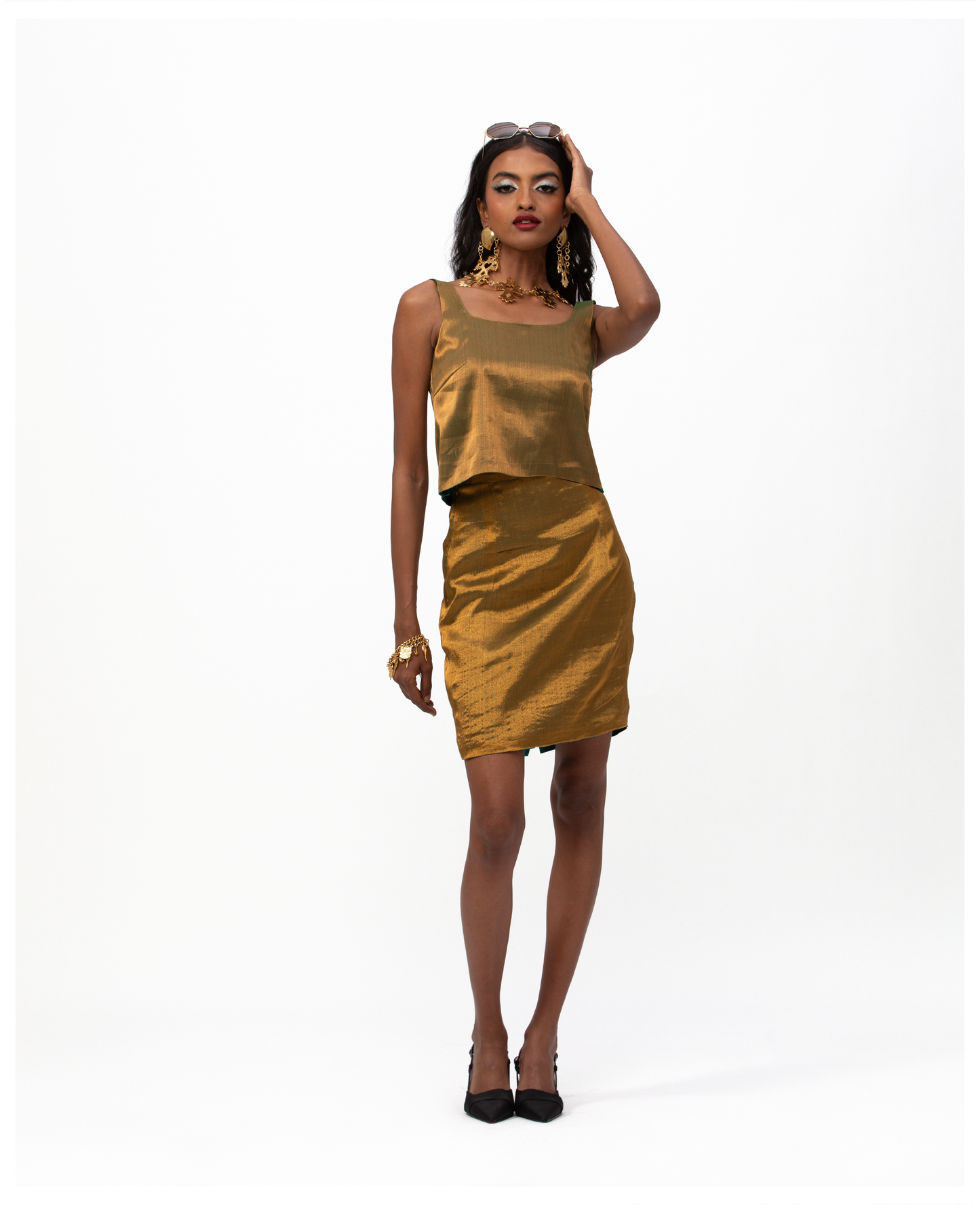 Sunshine Skirt and Sunshine Tank Top Set with SPF 40 Jacket