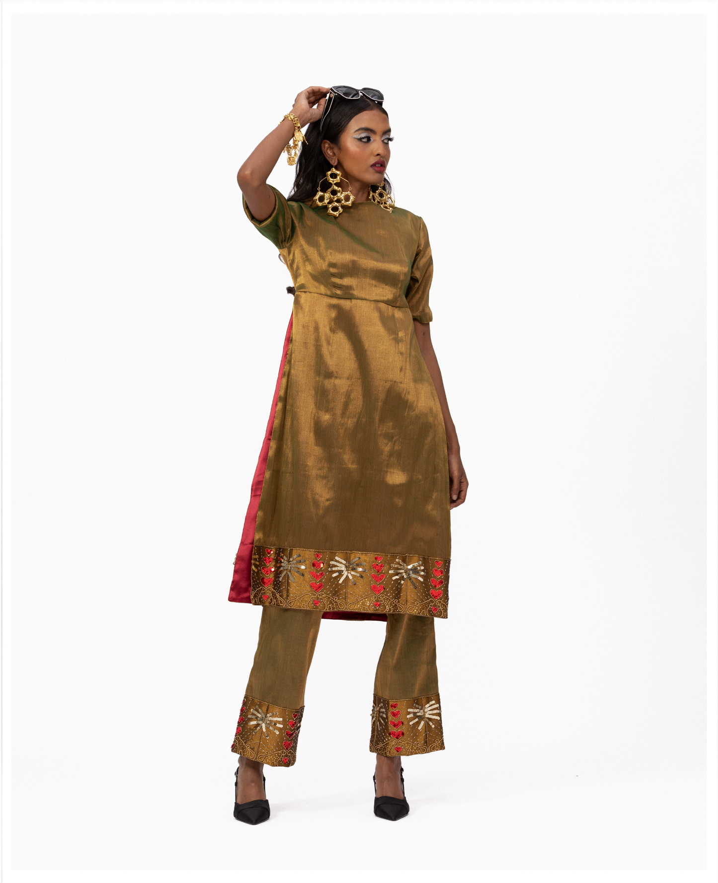 Wild Cat in the Sun Kurta & Pant Set