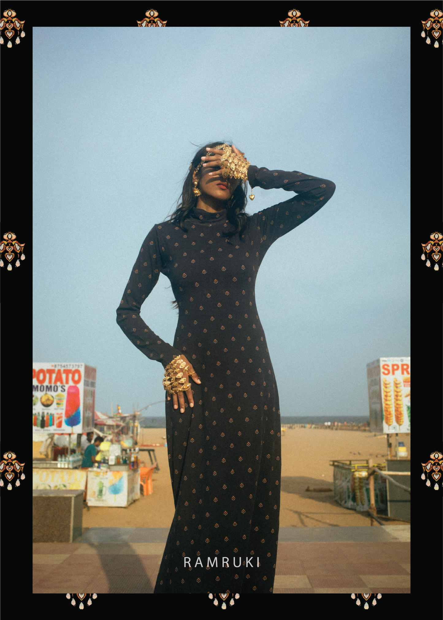Full Hand Mookuthi Dress