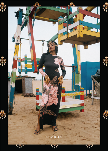 Karmegam Mookuthi Flower Dress