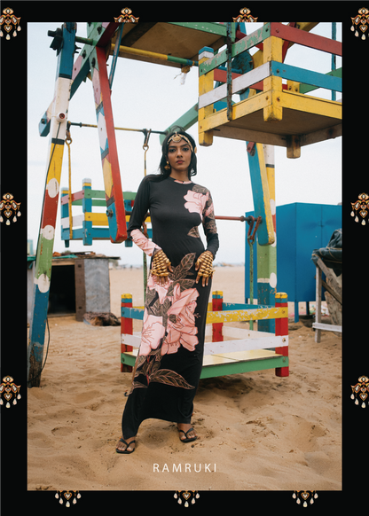 Karmegam Mookuthi Flower Dress