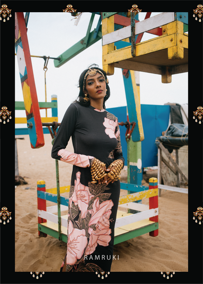 Karmegam Mookuthi Flower Dress