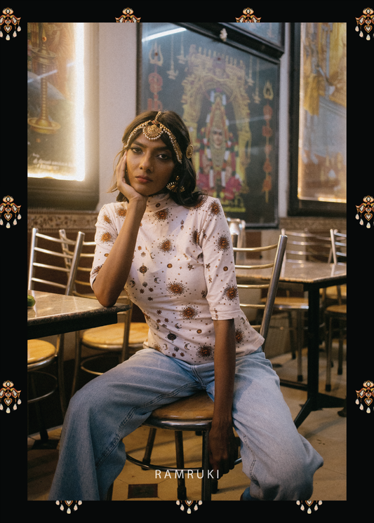 White Mookuthi Top