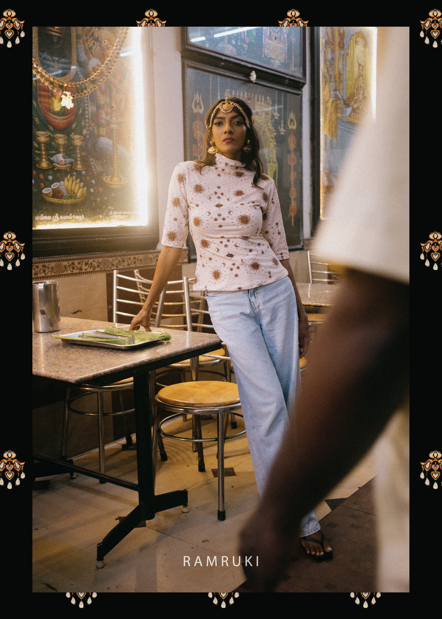 White Mookuthi Top