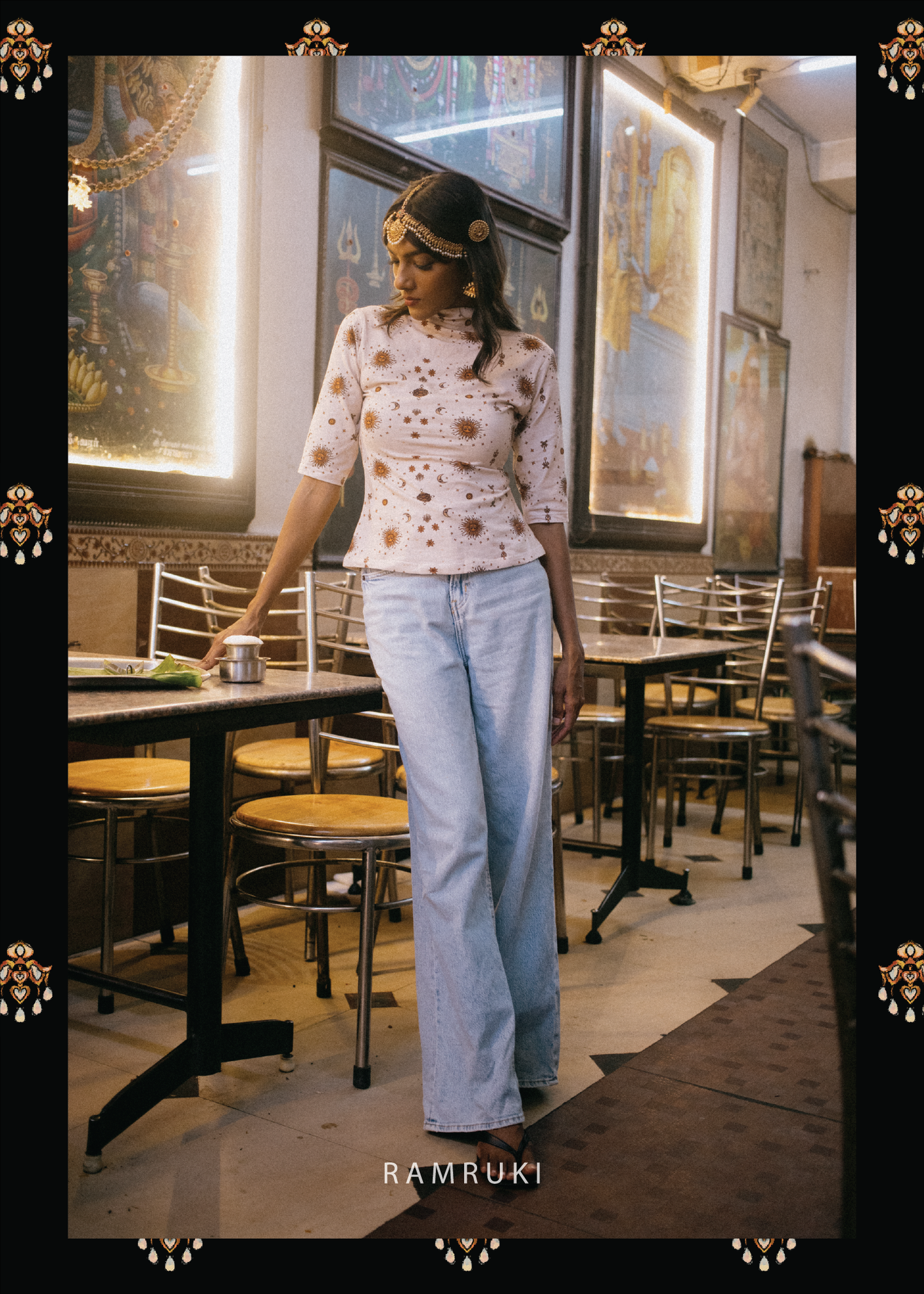 White Mookuthi Top