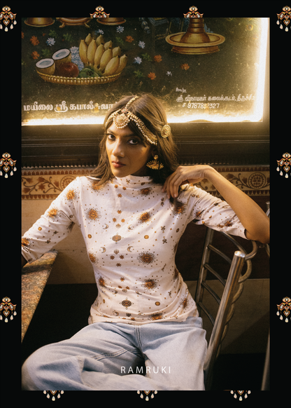 White Mookuthi Top