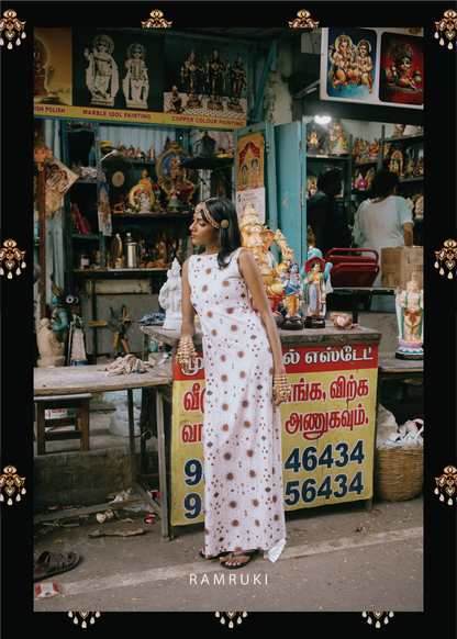 Selai White Mookuthi Dress