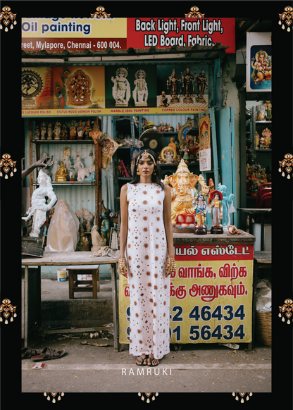Selai White Mookuthi Dress