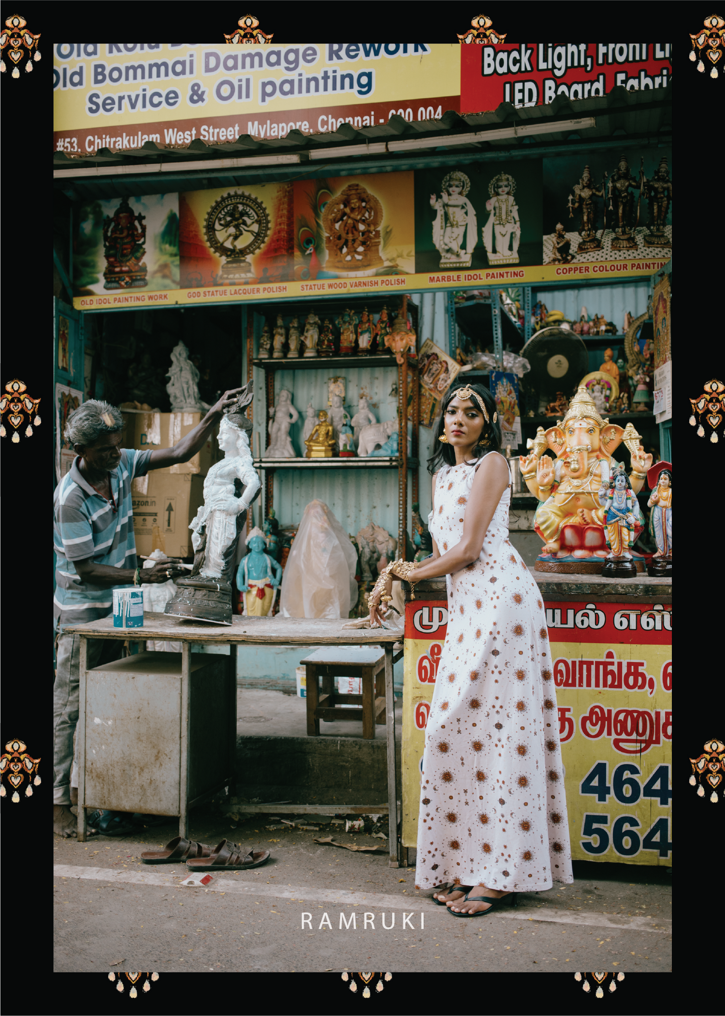 Selai White Mookuthi Dress