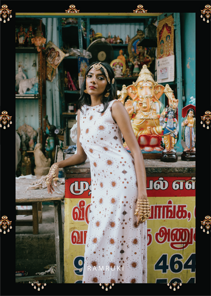 Selai White Mookuthi Dress