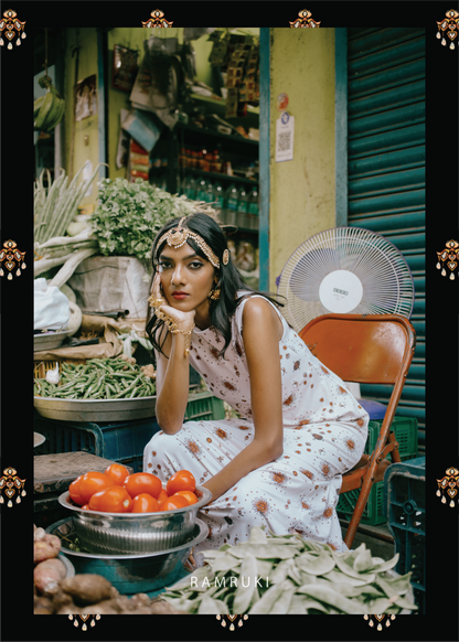Selai White Mookuthi Dress